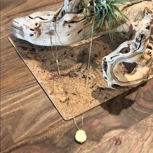 Madewell lapis and gold pendant